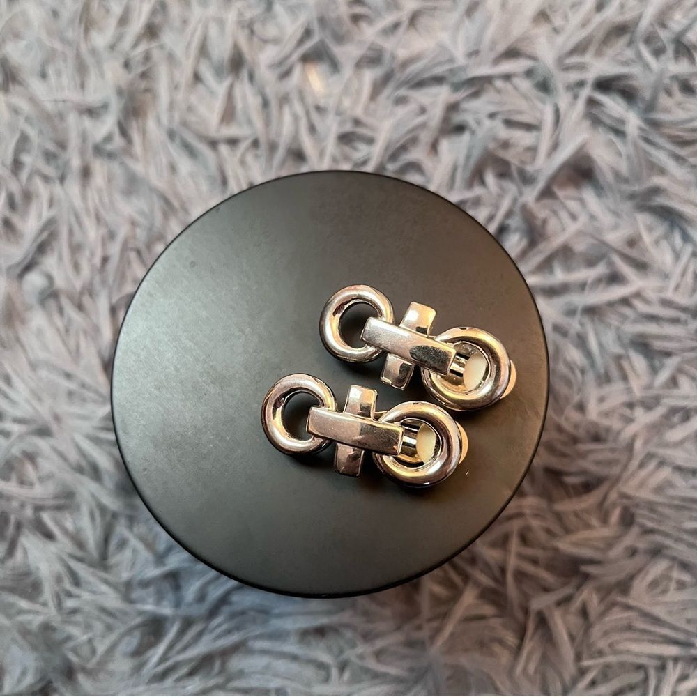Vintage Givenchy Silver Color Clip On Earrings